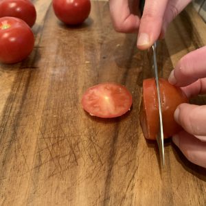 Tomaten in Scheiben